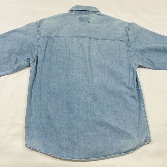 Vintage Embroidered Noah’s Arc Light Jean Button Down Shirt - Picture 10 of 11